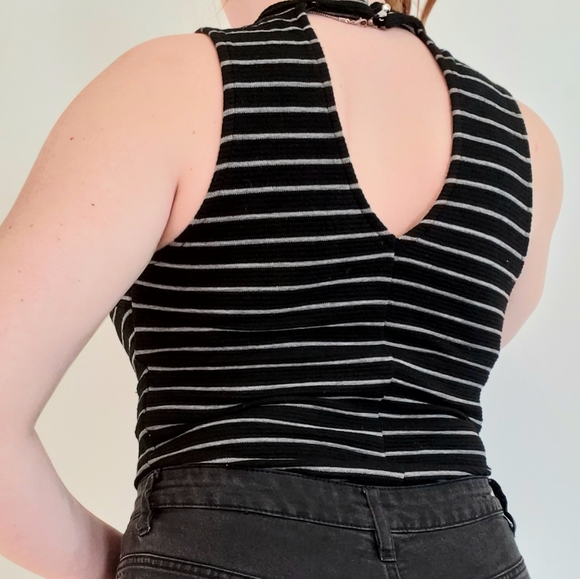 Black Striped Tank - Picture 2 of 3